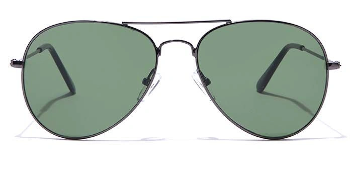 ELITE by Coolwinks S15C5297 Green Tinted Pilot Sunglasses for Men and Women-