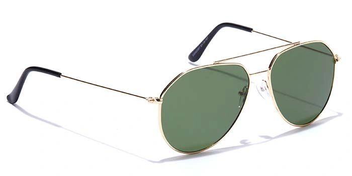 ELITE by Coolwinks S35A5367 Green Tinted Pilot Sunglasses for Men and Women-GREEN-2