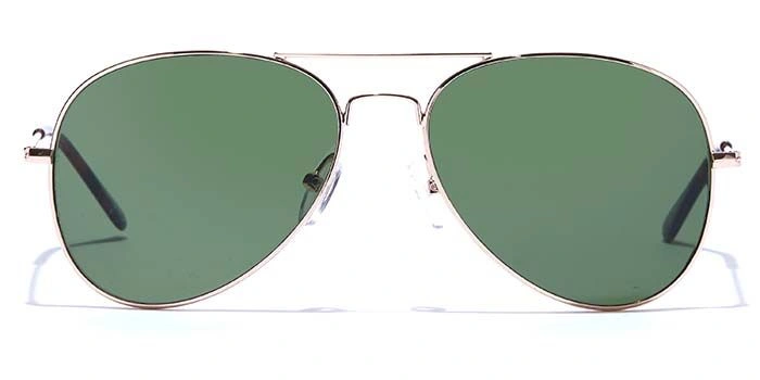 ELITE by Coolwinks S35A5388 Green Tinted Pilot Sunglasses for Men and Women-