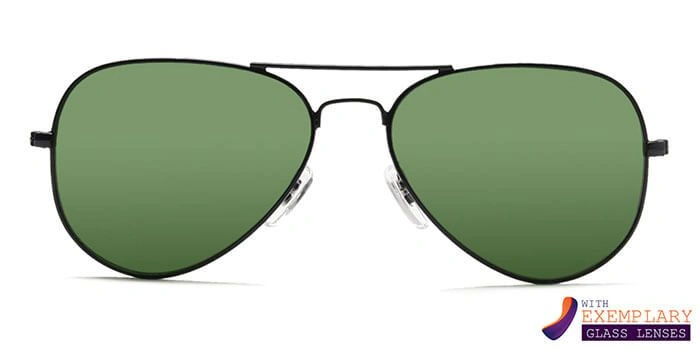 ELITE by Coolwinks S35A6298 Green Tinted Pilot Sunglasses for Men and Women-