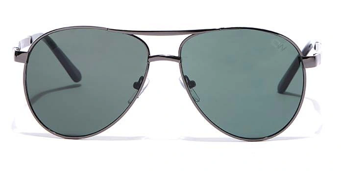 Elite by Coolwinks S35A6449 Green Tinted Pilot Sunglasses for Men and Women-