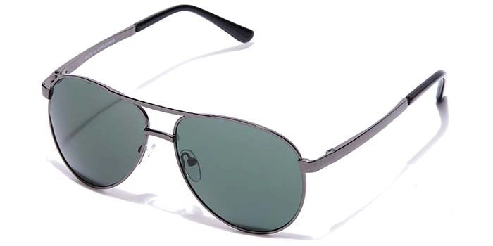 Elite by Coolwinks S35A6449 Green Tinted Pilot Sunglasses for Men and Women-GREEN-1