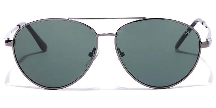 Elite by Coolwinks S35A6454 Green Tinted Pilot Sunglasses for Men and Women-