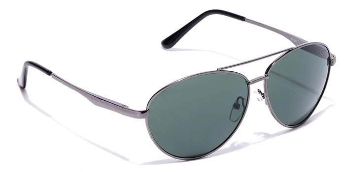 Elite by Coolwinks S35A6454 Green Tinted Pilot Sunglasses for Men and Women-GREEN-2