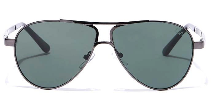 Elite by Coolwinks S35A6458 Green Tinted Pilot Sunglasses for Men and Women-