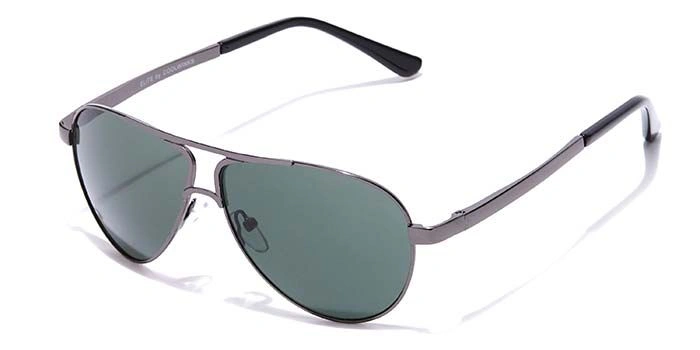 Elite by Coolwinks S35A6458 Green Tinted Pilot Sunglasses for Men and Women-GREEN-1