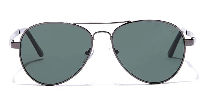 Elite by Coolwinks S35A6505 Green Tinted Pilot Sunglasses for Men and Women-