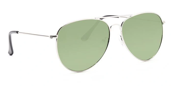 ELITE by Coolwinks S35B5355 Green Tinted Pilot Sunglasses for Men and Women-GREEN-2