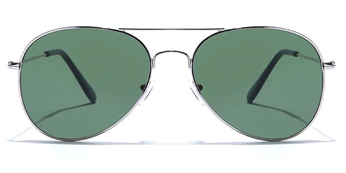 ELITE by Coolwinks S35B5397 Green Tinted Pilot Sunglasses for Men and Women-