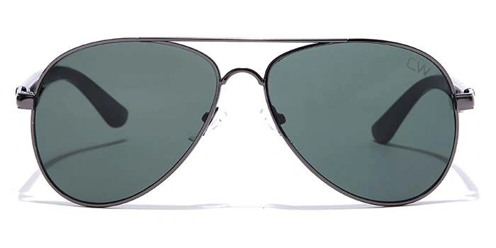 Elite by Coolwinks S35B6461 Green Tinted Pilot Sunglasses for Men and Women-