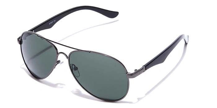 Elite by Coolwinks S35B6461 Green Tinted Pilot Sunglasses for Men and Women-GREEN-1