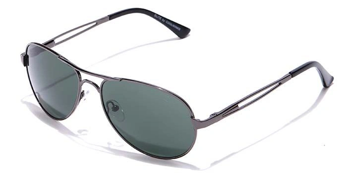 Elite by Coolwinks S35B6501 Green Tinted Pilot Sunglasses for Men and Women-GREEN-1