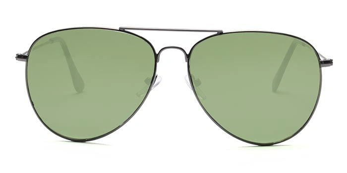 ELITE by Coolwinks S35C5355 Green Tinted Pilot Sunglasses for Men and Women-