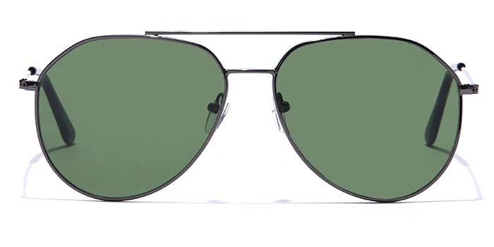 ELITE by Coolwinks S35C5367 Green Tinted Pilot Sunglasses for Men and Women-