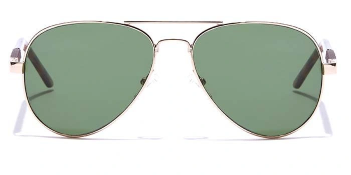 ELITE by Coolwinks S35C5376 Green Tinted Pilot Sunglasses for Men and Women-