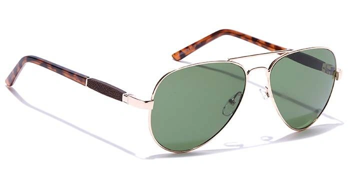 ELITE by Coolwinks S35C5376 Green Tinted Pilot Sunglasses for Men and Women-GREEN-2