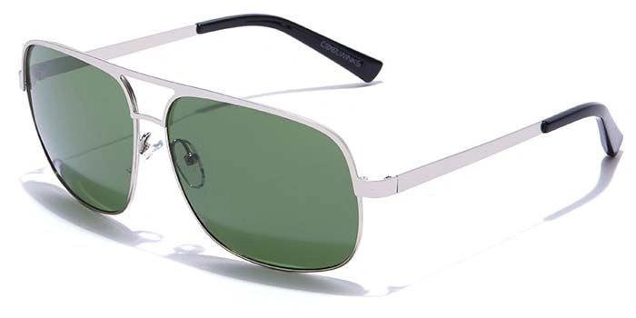 ELITE by Coolwinks S35A5289 Green Tinted Retro Square Sunglasses for Men and Women-GREEN-1