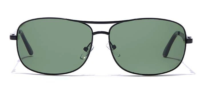 ELITE by Coolwinks S35A5337 Green Tinted Retro Square Sunglasses for Men and Women-