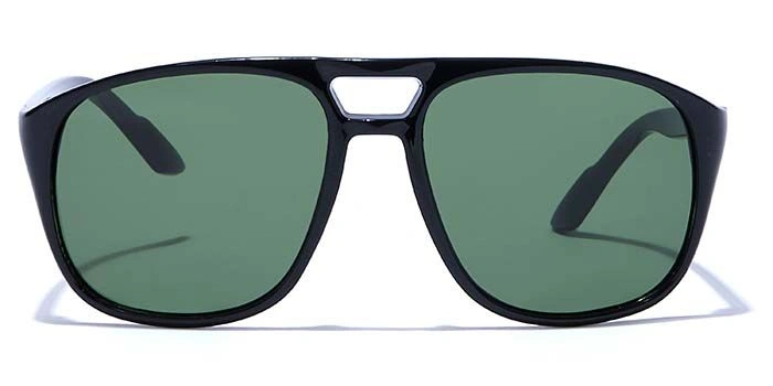 ELITE by Coolwinks S35A5340 Green Tinted Retro Square Sunglasses for Men and Women-