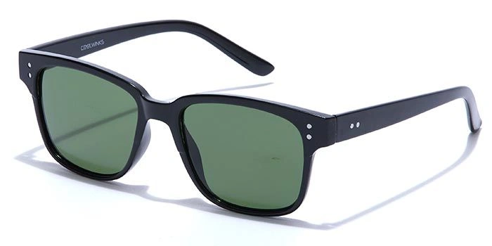 ELITE by Coolwinks S35A5349 Green Tinted Retro Square Sunglasses for Men and Women-GREEN-1