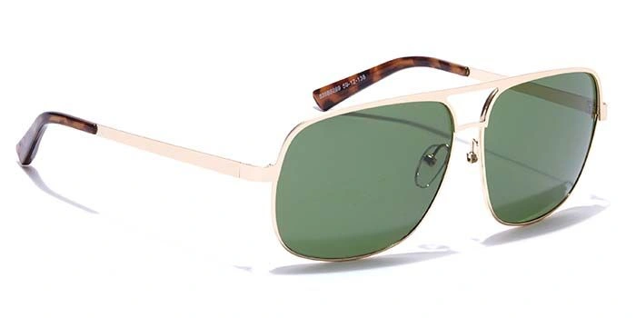 ELITE by Coolwinks S35B5289 Green Tinted Retro Square Sunglasses for Men and Women-GREEN-2