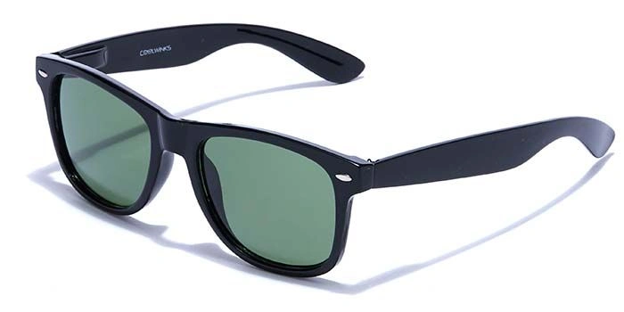 ELITE by Coolwinks S35B5328 Green Tinted Retro Square Sunglasses for Men and Women-GREEN-1