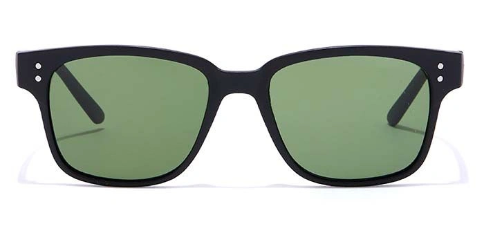 ELITE by Coolwinks S35B5349 Green Tinted Retro Square Sunglasses for Men and Women-