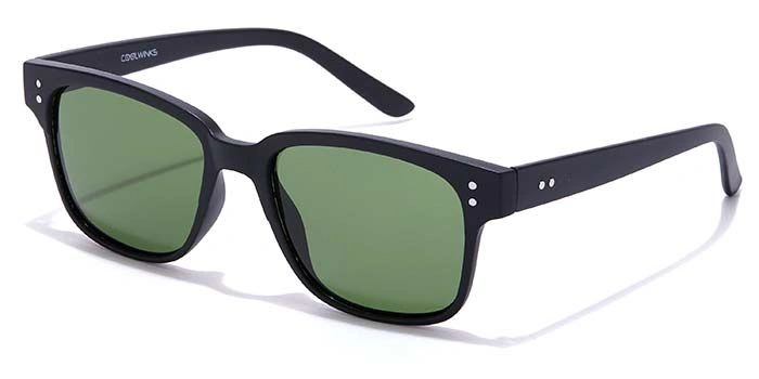 ELITE by Coolwinks S35B5349 Green Tinted Retro Square Sunglasses for Men and Women-GREEN-1