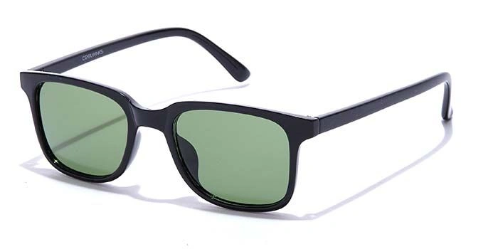 ELITE by Coolwinks S35B5364 Green Tinted Retro Square Sunglasses for Men and Women-GREEN-1