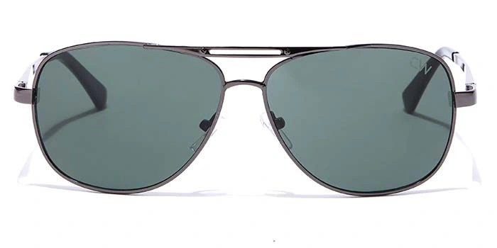 Elite by Coolwinks S35B6451 Green Tinted Retro Square Sunglasses for Men and Women-