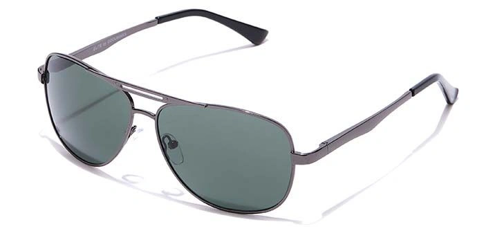 Elite by Coolwinks S35B6451 Green Tinted Retro Square Sunglasses for Men and Women-GREEN-1