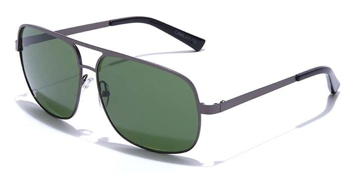 ELITE by Coolwinks S35C5289 Green Tinted Retro Square Sunglasses for Men and Women-GREEN-1