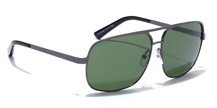 ELITE by Coolwinks S35C5289 Green Tinted Retro Square Sunglasses for Men and Women-GREEN-2