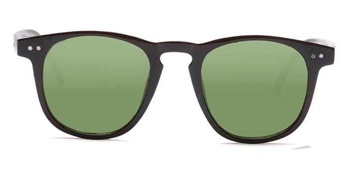 ELITE by Coolwinks S35C5325 Green Tinted Retro Square Sunglasses for Men and Women-