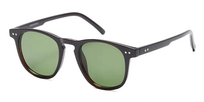 ELITE by Coolwinks S35C5325 Green Tinted Retro Square Sunglasses for Men and Women-GREEN-1