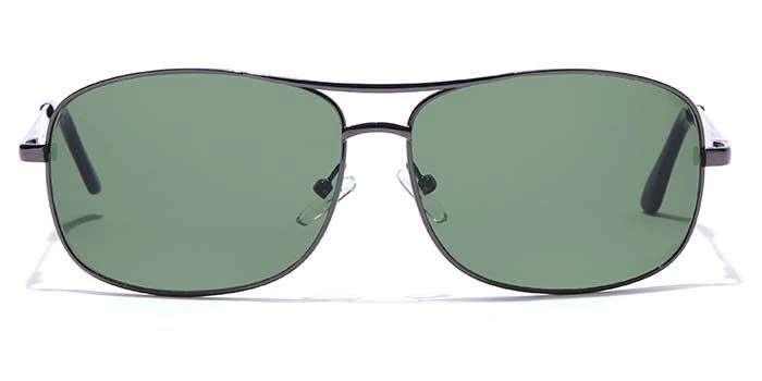 ELITE by Coolwinks S35C5337 Green Tinted Retro Square Sunglasses for Men and Women-