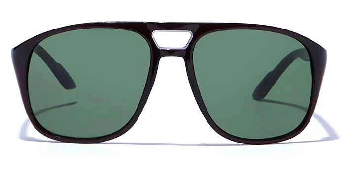 ELITE by Coolwinks S35C5340 Green Tinted Retro Square Sunglasses for Men and Women-