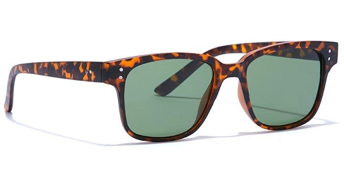 ELITE by Coolwinks S35C5349 Green Tinted Retro Square Sunglasses for Men and Women-GREEN-2