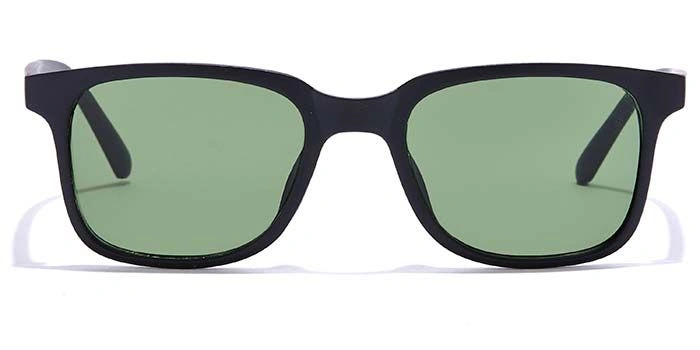 ELITE by Coolwinks S35C5364 Green Tinted Retro Square Sunglasses for Men and Women-