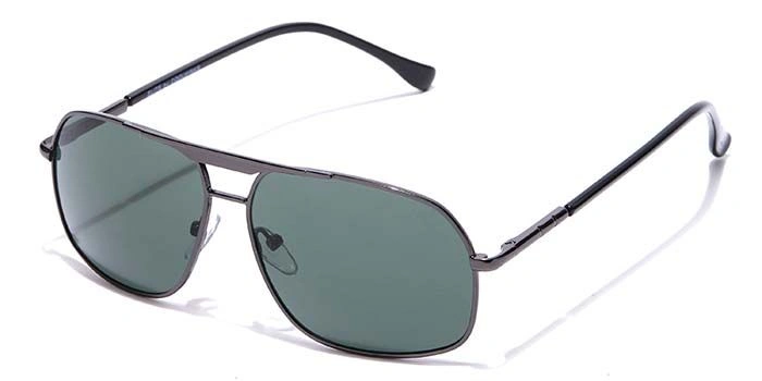 Elite by Coolwinks S35C6447 Green Tinted Retro Square Sunglasses for Men and Women-GREEN-1