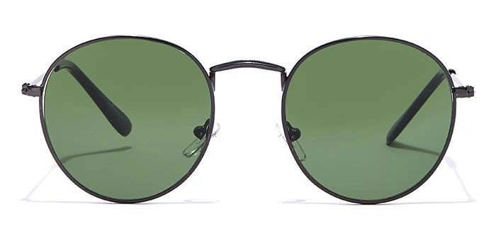 ELITE by Coolwinks S35C5316 Green Tinted Round Sunglasses for Men and Women-