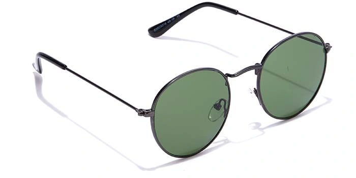 ELITE by Coolwinks S35C5316 Green Tinted Round Sunglasses for Men and Women-GREEN-2