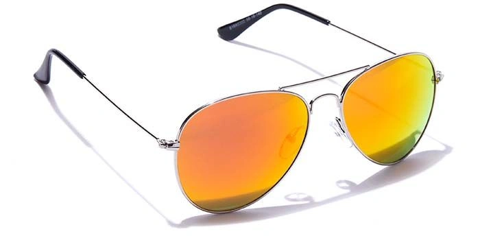 ELITE by Coolwinks S16A5302 Multicolor Mirror Pilot Sunglasses for Men and Women-MULTICOLOR-2