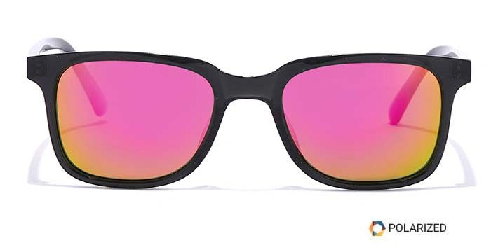 ELITE by Coolwinks S17A5570 Multicolor Polarized Retro Square Sunglasses for Men and Women-