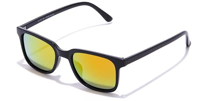 ELITE by Coolwinks S33B5569 Multicolor Polarized Retro Square Sunglasses for Men and Women-MULTICOLOR-1