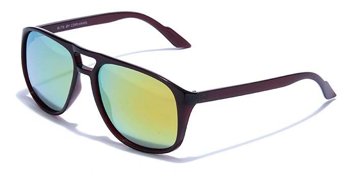 ELITE by Coolwinks S33C5504 Multicolor Polarized Retro Square Sunglasses for Men and Women-MULTICOLOR-1