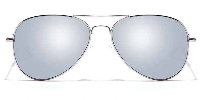 ELITE by Coolwinks S16B5392 Silver Mirror Pilot Sunglasses for Men and Women-