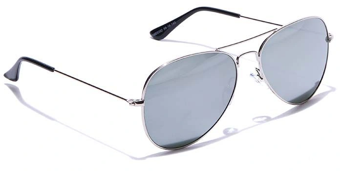 ELITE by Coolwinks S16B5392 Silver Mirror Pilot Sunglasses for Men and Women-SILVER-2