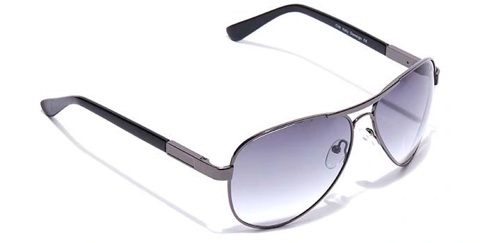 Elite by Coolwinks S66C6463 Smoke Gradient Pilot Sunglasses for Men and Women-SMOKE-2