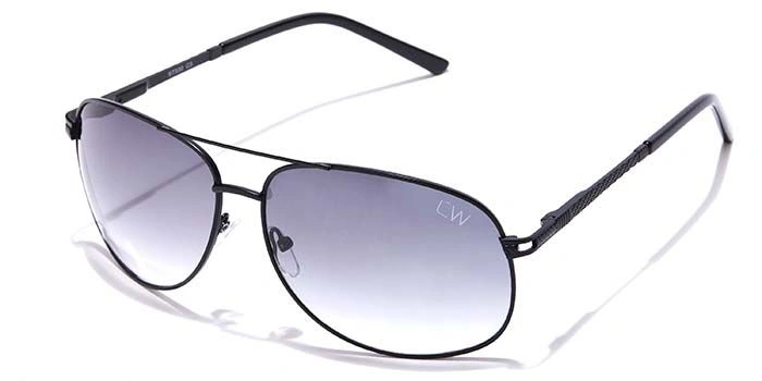 Elite by Coolwinks S66C6510 Smoke Gradient Pilot Sunglasses for Men and Women-SMOKE-1